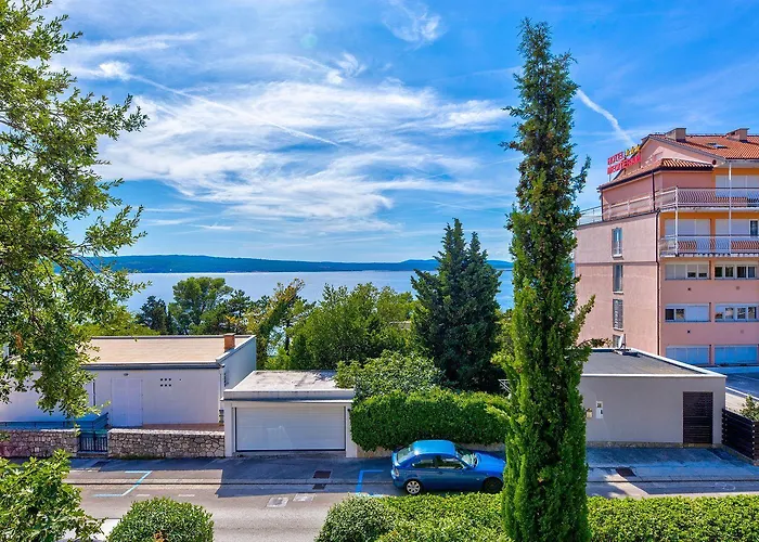 Lejlighed Rustikales Nur 100 Meter Zum Mit Meerblick, Balkon, Terrasse, Klima Crikvenica